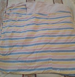 Sacco copripiumino matrimoniale a righe