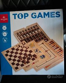 Set giochi da tavolo in legno Top Games Dal Negro 