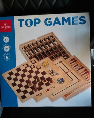 Set giochi da tavolo in legno Top Games Dal Negro 