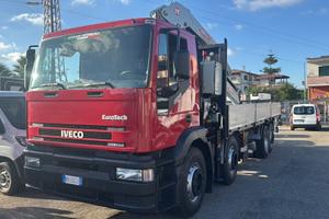 Iveco eurotech cursor 350 gru pm 16 + cassone fiss
