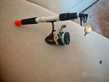 Canna da pesca con un mulinello Mirage SK41F