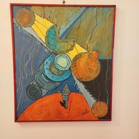 quadro passeggiata spaziale di Ruocco