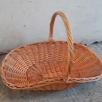 Antico Cesto in vimini. Vintage. ENTRA