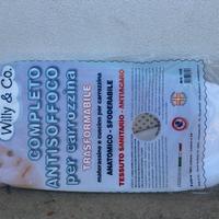 Materassino e cuscino culla carrozzina