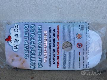 Materassino e cuscino culla carrozzina