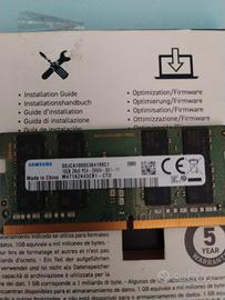 Ram DDR4 16gb Samsung  notebook