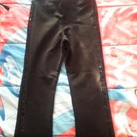 Legging neri bambina 9/10 anni con strass