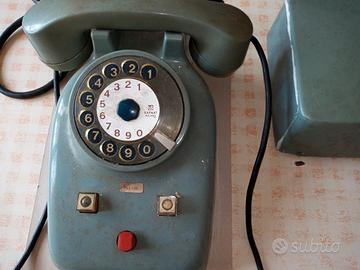 telefono disco combinazione con tasto centralino 