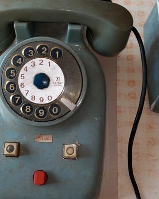telefono disco combinazione con tasto centralino 