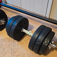 manubri  e bilanciere palestra