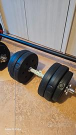 manubri  e bilanciere palestra