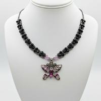 Collana Ciondolo Argento Farfalla Vintage anni 50