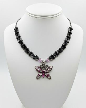 Collana Ciondolo Argento Farfalla Vintage anni 50