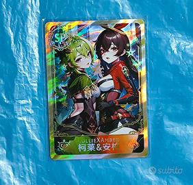 Collei x Amber - SP TGC card Goddess GenshinImpact