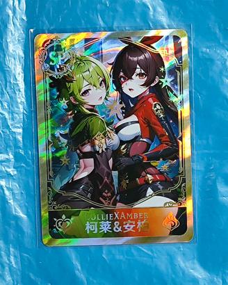 Collei x Amber - SP TGC card Goddess GenshinImpact