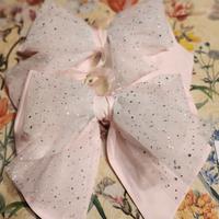 Fiocco nascita per bambina con nome in tricotin