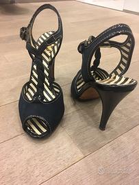 Sandalo blu originale Moschino n.39