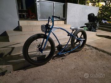 Bici elettrica custom chopper – Fat tires – Stile 
