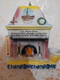 souvenir caminetto in ceramica  anni  60