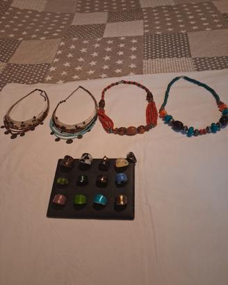 stock alta bigiotteria vetro Murano e pietre