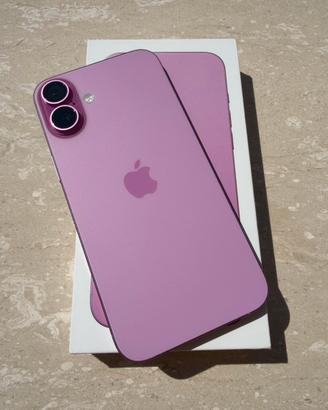 iPhone 16 plus, 128GB, colore rosa, in garanzia
