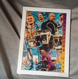 Poster Manchester City – Stampa artistica con corn