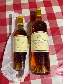 Chateau d Yquem 2011 e Chateau de Fargues 2007