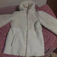 Giubbino bambina con pelo bianco