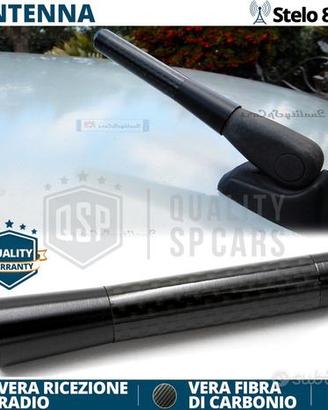 Antenna corta 8cm per FIAT in FIBRA DI CARBONIO