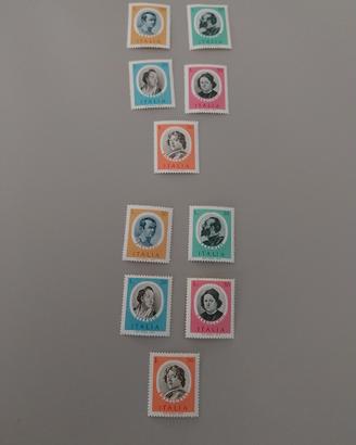 francobolli Artisti Italiani 1973