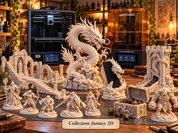 Stampe 3D Fantasy su Misura – Draghi, Miniature e 