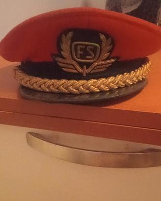 cappello delle ferrovie dello stato vintage 