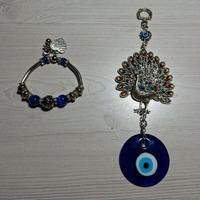 bracciale e pendente con occhio di allah