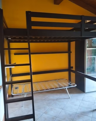 Letto matrimoniale a soppalco