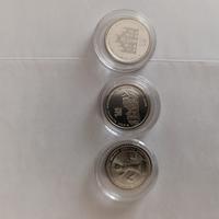 Trittico di monete collezione olimpiadi invernali 