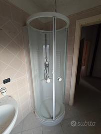 Cabina Doccia Circolare in Cristallo 80 cm 