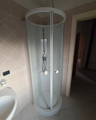 Cabina Doccia Circolare in Cristallo 80 cm 