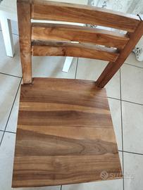 sedie legno Tek