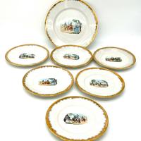 Set per dolce ceramica Richard Ginori 1950’s