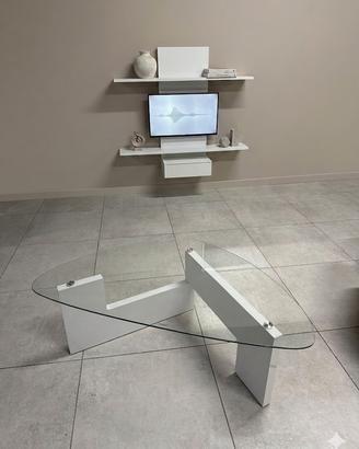 Tavolino in vetro