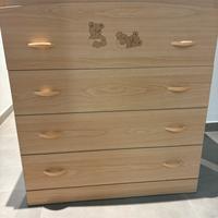 Fasciatoio con cassetti / cassettiera