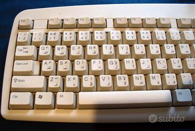 TASTIERA PER COMPUTER PC CON CARATTERI IN ARABO