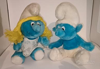 Puffi coppia di peluche 