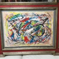 Quadro Tancredi Parmeggiani acrilico su tela 1961