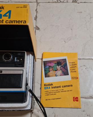 Kodak Instant Camera EK4 vintage con scatola