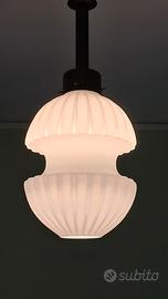 LAMPADA BIANCA ANNI 70 IN VETRO