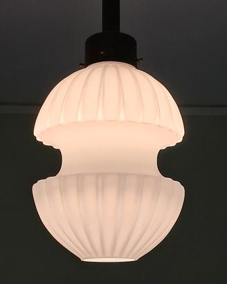LAMPADA BIANCA ANNI 70 IN VETRO