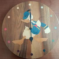 Orologio Paperino realizzato a mano