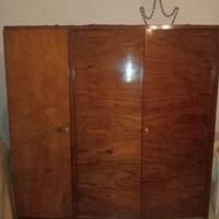 Armadio Vintage a Tre Ante in Radica di Noce - Sti