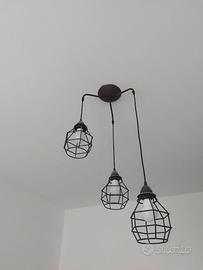 Lampadario a sospensione a tre luci